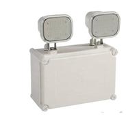 BARCELONA LED Éclairage de Secours LED Industriel 12W (2x6W) IP65 Étanche - 600 lm - Batterie 6V 4500mAh - Autonomie 3h - Allumage Automatique - Lampe d’Urgence pour Parkings, Entrepôts et Issues