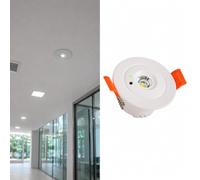 BARCELONA LED Éclairage Urgence Downlight 3W Blanc 6000K 3H Ø60mm | ABS, 250 lm, Encastrable, IP20, Batterie rechargeable, Intérieur