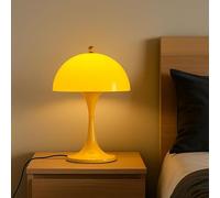 BARCELONA LED Lampe de Table Design MART - 3 x G9, Moderne avec Abat-Jour Acrylique Diffusant, Lumière Douce et Confortable, Idéale pour Salon, Chambre, Bureau et Salle à Manger, jaune