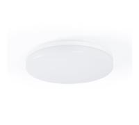 BARCELONA LED - Plafonnier LED 18 W - downlight LED avec capteur de son + capteur crépusculaire - Plafonnier LED IP44, Ø26 cm, lumière LED blanc neutre (4000 K) pour salles de bains, cuisines et
