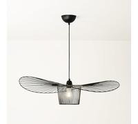 BARCELONA LED Suspension design Pamela 80 cm noire - Style moderne et avant-gardiste. Douille E27. Plafonnier suspendu idéal pour îlot de cuisine, salon ou salle à manger.