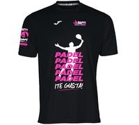 Barcelona Padel Tour Te Gusta T-Shirt Technique à Manches Courtes (FR/ES, Alpha/Lettres, TG, Taille Normale, Taille Normale, Noir)
