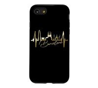 Barcelona Skyline Battement de Cœur Espagne J'aime Barcelone Coque pour iPhone SE (2020) / 7/8