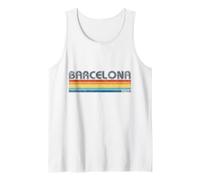 Barcelona Spain Retro Souvenirs Vacances Espagne Débardeur