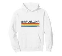 Barcelona Spain Retro Souvenirs Vacances Espagne Sweat à Capuche