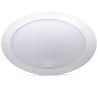 BarcelonaLED Fumagalli Applique d'extérieur et d'intérieur IP66 Étanchéité de plafond ou mur rond Ø275 mm Blanc Résine avec douille E27 pour terrasse jardin Patio Arrière Balcon