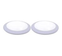 BarcelonaLED Fumagalli Applique extérieure et intérieure Plafonnier IP66 étanche au plafond ou au mur rond Ø275 mm Gris résine avec douille E27 pour terrasse Jardin Patio Arrière Balcon (Lot de 2)