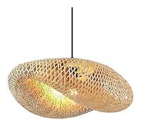 BarcelonaLED Lampe suspendue en osier avec culot E27 VIMET 60cm
