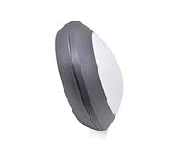 BarcelonaLED Plafonnier IP66 étanche de plafond ou mur Fumagalli Applique extérieure et intérieure ronde Ø275 mm Noir Résine avec douille E27 pour terrasse jardin Patio arrière balcon