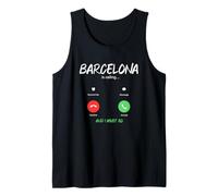 Barcelone Appelle et Je Dois partir en Espagne en Voyage Débardeur