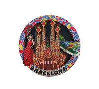 Barcelone Espagne 3D Réfrigérateur Aimant Souvenirs Bois Magnétique Décoration De Cuisine À La Maison, Barcelone Aimant Collection Cadeau