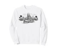 Barcelone Espagne Paysage Urbain Sagrada Familia Sweatshirt