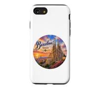 Barcelone Espagne Sagrada Familia Mer Méditerranée Gaudi Coque pour iPhone SE (2020) / 7/8