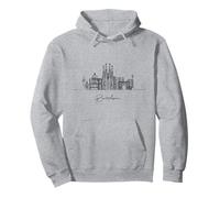 Barcelone Espagne Skyline Europe Souvenirs de voyage Sweat à Capuche