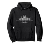 Barcelone Espagne Skyline Europe Souvenirs de voyage Sweat à Capuche