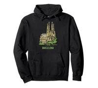 Barcelone Espagne Souvenir de Voyage Historique Ville monumentale Cadeau Sweat à Capuche