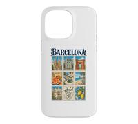 Barcelone Espagne Vintage Voyage Collage Catalogne Monuments Coque pour iPhone 14 Pro Max