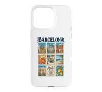 Barcelone Espagne Vintage Voyage Collage Catalogne Monuments Coque pour iPhone 15 Pro Max