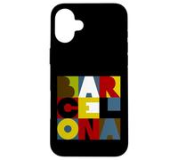 Barcelone Lettres Design Coque pour iPhone 16 Plus
