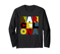 Barcelone Lettres Design Manche Longue