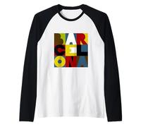 Barcelone Lettres Design Manche Raglan