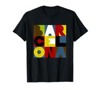 Barcelone Lettres Design T-Shirt