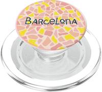 Barcelone Mosaic Art Espagne Catalogne Park Güell Gaudí Style PopSockets PopGrip pour MagSafe