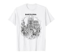 Barcelone Sagrada Familia Croquis de Voyage T-Shirt