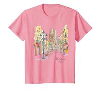 Barcelone Sagrada Familia Street Scene Art Souvenir T-Shirt