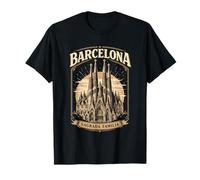 Barcelone Sagrada Familia Vintage Architecture T-Shirt