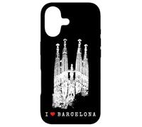 Barcelone Sagrada Familia Vintage Espagne I Love Barcelona Coque pour iPhone 17