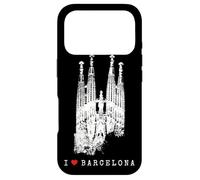 Barcelone Sagrada Familia Vintage Espagne I Love Barcelona Coque pour iPhone 17 Pro