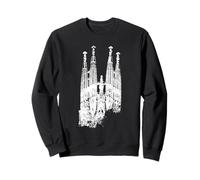 Barcelone Sagrada Familia Vintage Espagne I Love Barcelona Sweatshirt