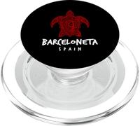 Barceloneta Espagne Tortue de mer Tribal Océan Art Design PopSockets PopGrip pour MagSafe