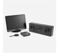 Barco ClickShare Hub Core + Huddly C1 Système Teams 4K Solution Microsoft Teams Rooms pour petites salles avec partage sans fil 4K, un bouton