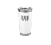 Barcode Be Kind Citation inspirante Motivation Gobelet isotherme en acier inoxydable double paroi
