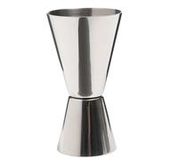 BarCraft Cocktail Jigger Dual Spirit Measure Cup, Acier inoxydable, 25ml / 50ml (1 2 FL oz) - Effet poli, Argent