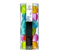 BarCraft Glaçons réutilisables, en plastique, multicolores, paquet de 18