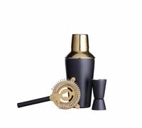BarCraft Kit de luxe en acier inoxydable pour la préparation de cocktails - Coffret cadeau 3 pièces
