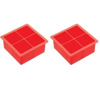 Barcraft Kitchencraft Bac à Glaçons Jumbo en Silicone à Fonte lente (Lot de 2)