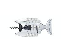 Barcraft Lazy Fish Tire-Bouchon et Décapsuleur, Décapsuleur en Acier Inoxydable, 16,5 X 7,5 X 4,5 cm, Argent