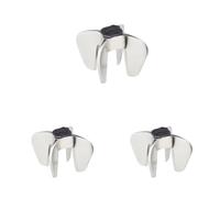 BarCraft Ouvreur de Champagne/Vin mousseux, Acier inoxydable, 7 x 7 x 4 cm (Lot de 3)