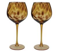 BarCraft Set de 2 Verres à Gin dans Un Coffret Cadeau, Motif Écailles de Tortue, Fabrication Artisanale à la Main, 550 ML