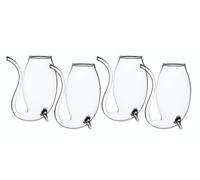 BarCraft - Verres à porto et à liqueur - Lot de 4, verres à sirops avec boîte cadeau, 4 x 90ml