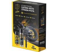 BARDAHL K9-KIT Entretien Chaîne Moto Route Piste Avec Spazzolina- Anti-usure