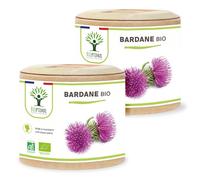 Bardane Bio - Bioptimal - Complément Alimentaire - Contre la Peau Grasse, Anti-Acné, Détoxifiante - 100% Racine de Bardane Pure - 300 mg/gélule - Fabriqué en France - Certifié Ecocert - 2 x 60 gélules