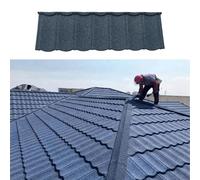 Bardeaux de toiture en Asphalte métallique Haute résistance - Support en Acier préfabriqué, Solution de toiture résistante aux intempéries adaptée aux bâtiments résidentiels et aux Villas.