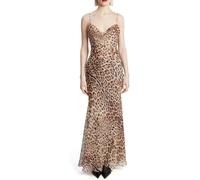 Bardot Bardot Brown Leopard Print Monroe Cowl Neck Maxi Dress Brown 16