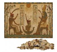 Bards of Ramses III Puzzle en Bois 1000 pièces, Jeu De Réflexion | Le tri par zones du motif - une activité facile à interrompre puis reprendre à la maison.