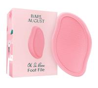 Bare August Lime à pied en verre pour enlever les callosités - Grattoir à talon et brosse pour pieds sous la douche - Éliminateur de peaux mortes - Tampon pédicure pour pieds doux